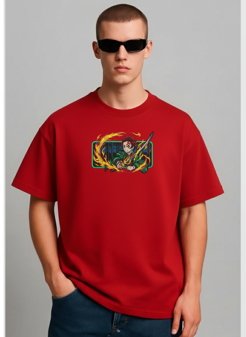 UNIQUE EMBROIDERY STYLE OVERSIZED TSHIRT