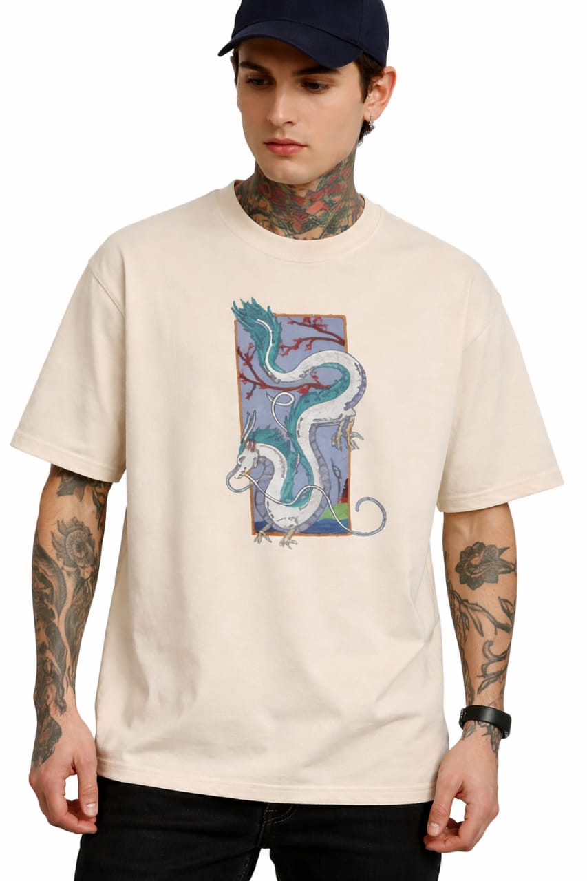 Dragon Spirit Embroidery T-Shirt